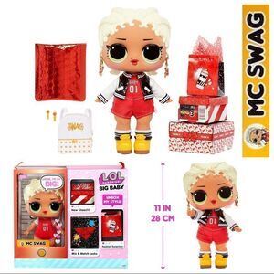 NEW!🔥 LOL Surprise BIG! Baby MC Swag 11 inch Large Doll with Colorful Su…